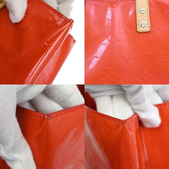LOUIS VUITTON Read Hand Bag Monogram Vernis Patent Leather Red M91088 31EF111 - Picture 13 of 15
